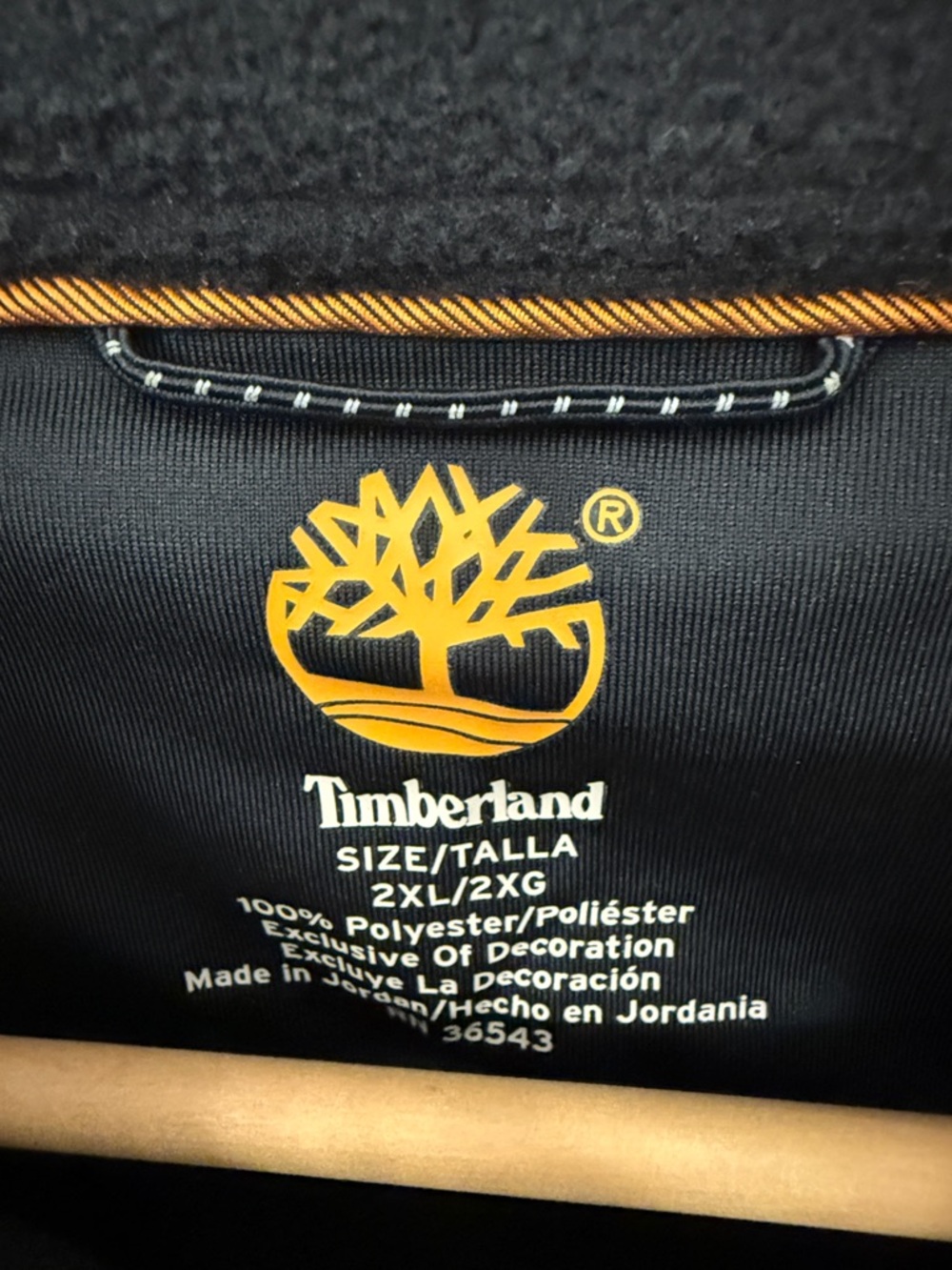 Timberland Black Full-Zip Men's Fleece Jacket
